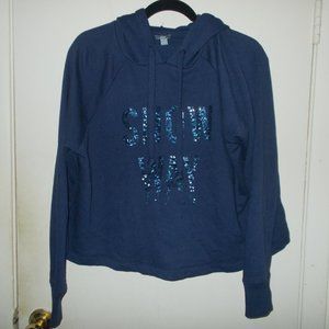 Aerie Hooded Sweatshirt Navy Size Small